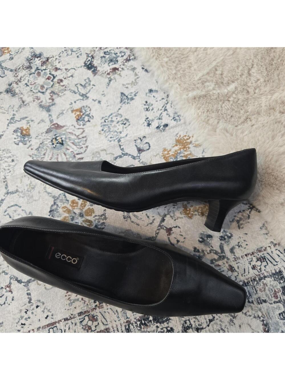 Ecco Black Heeled Shoe Women Casual Fancy Heel Women EU 40 - Picture 5 of 10